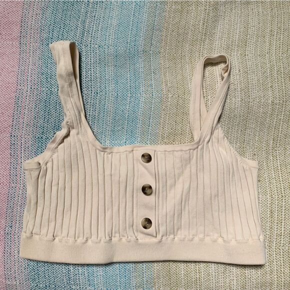 MADEWELL cropped tank top size large - Picture 1 of 4
